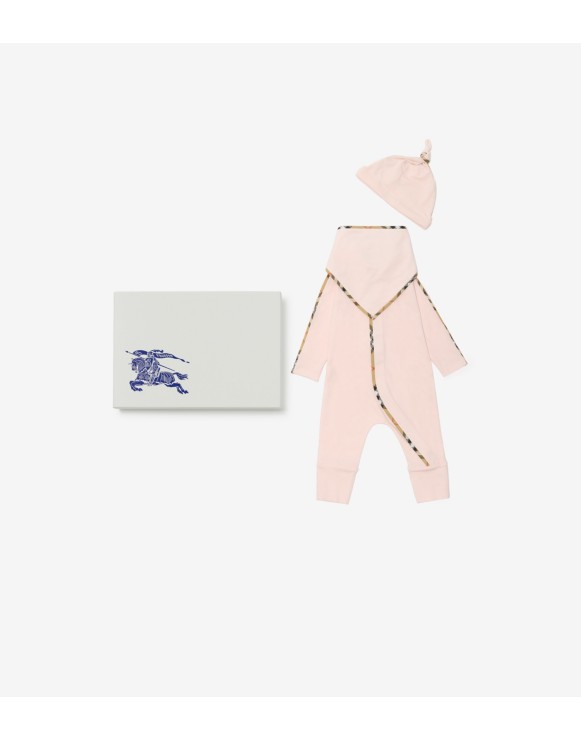 Stretch Cotton Three-piece Baby Gift Set