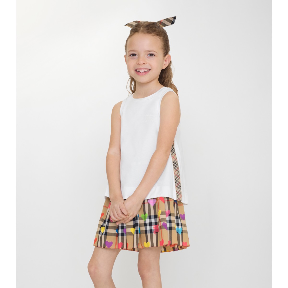  Check Trim Cotton Top