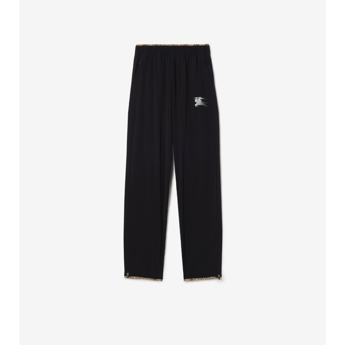  Check Stretch Nylon Jogging Pants
