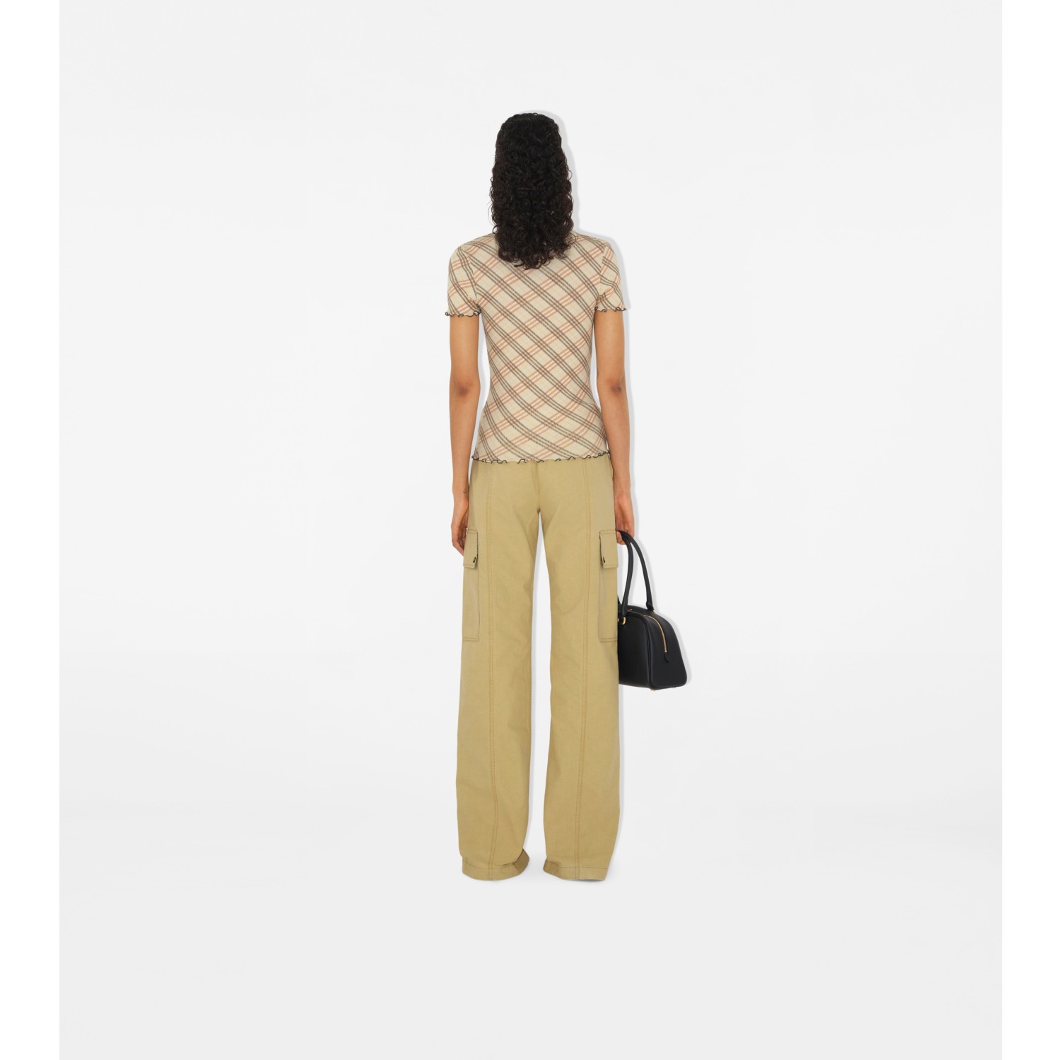 T-shirt Check in cotone stretch