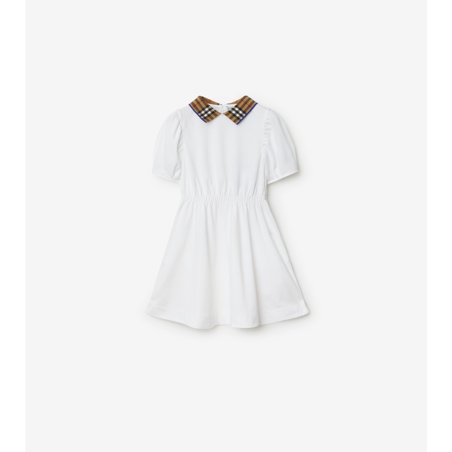 Check Collar Cotton Polo Shirt Dress in | Burberry® Official