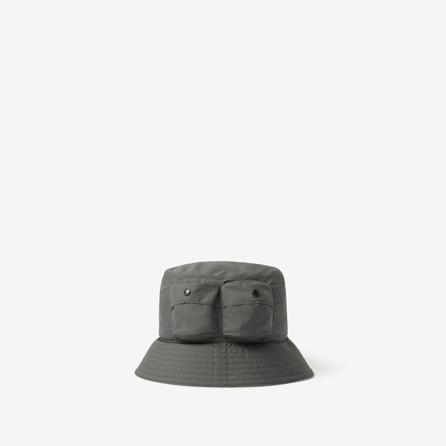 Horseferry Motif Nylon Bucket Hat in Soft Slate | Burberry® Official