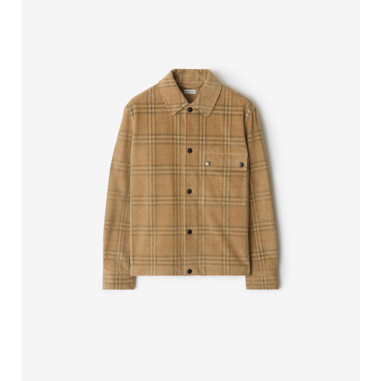 Check Corduroy Overshirt