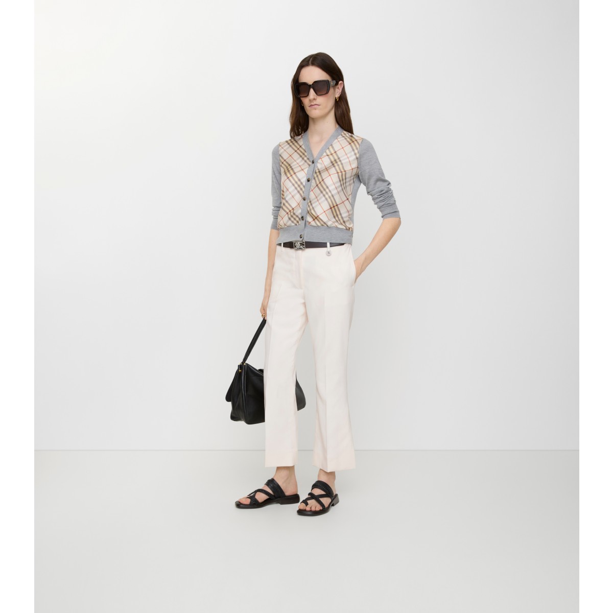  Cropped Flared Trousers