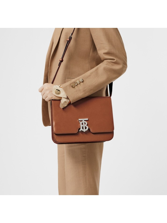 tb 中号专属标识皮革锁扣包