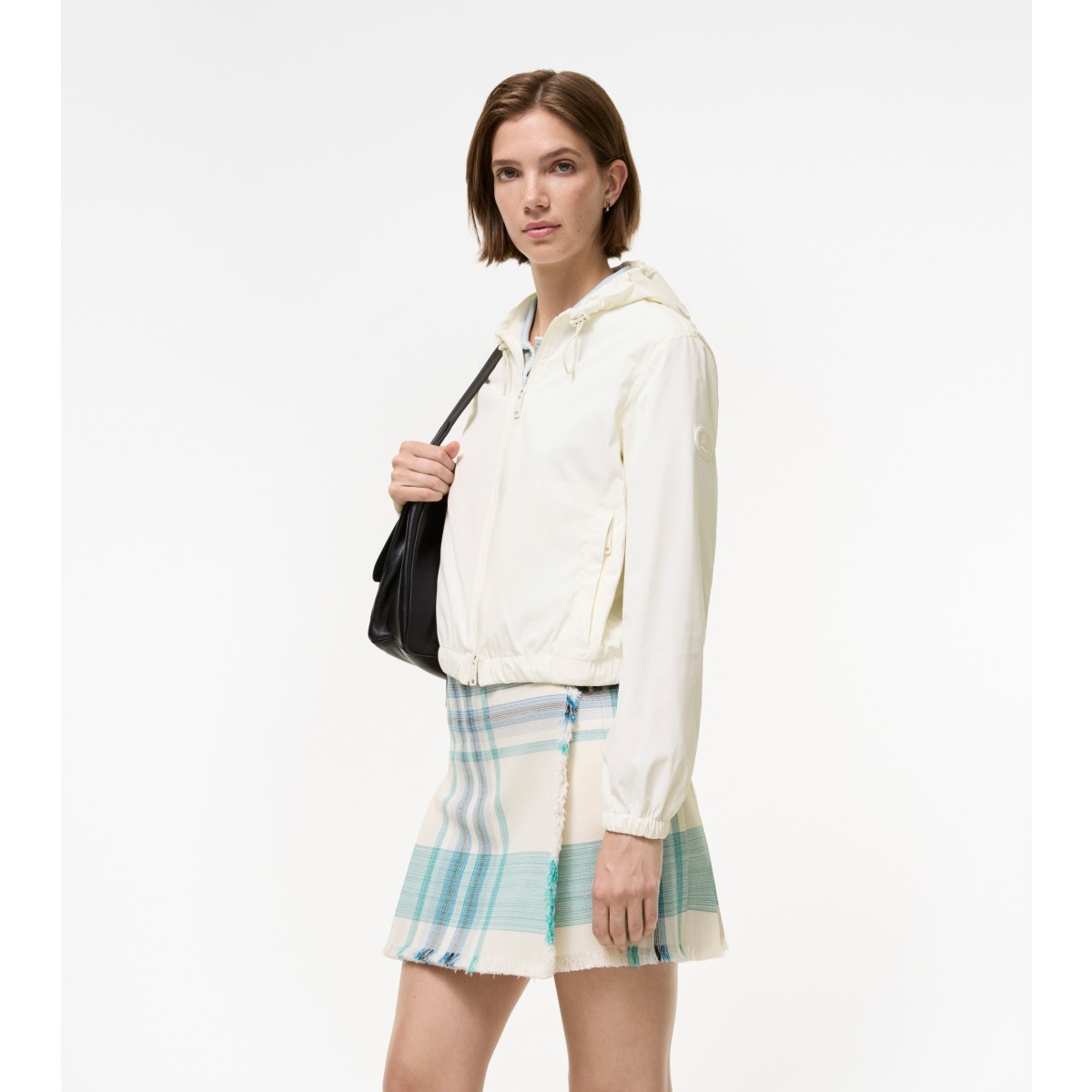  Floral Knight Stamp Hooded Jacket