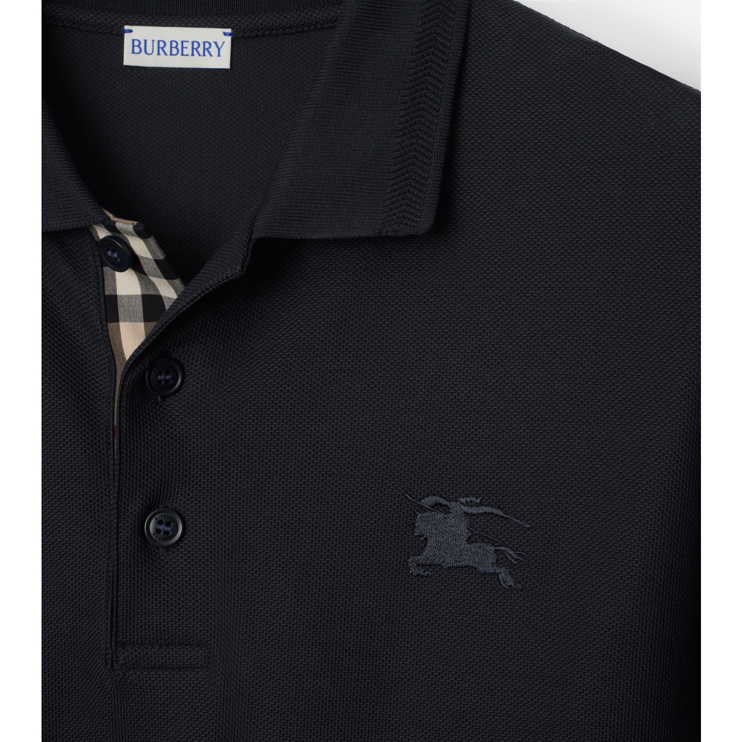 Long-sleeve Cotton Polo Shirt