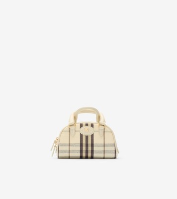 Mini Highlands Bowling Bag​ in Light beige - Women | Burberry® Official
