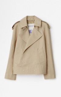 Canvas Trench Jacket in Oat