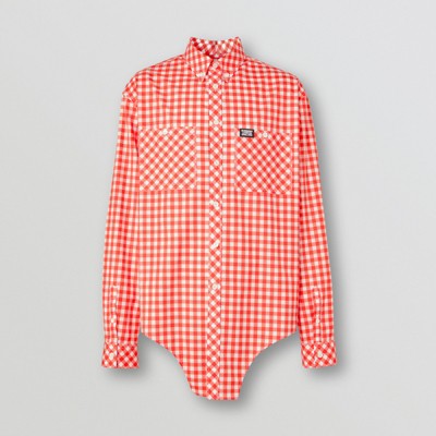 button down burberry shirt