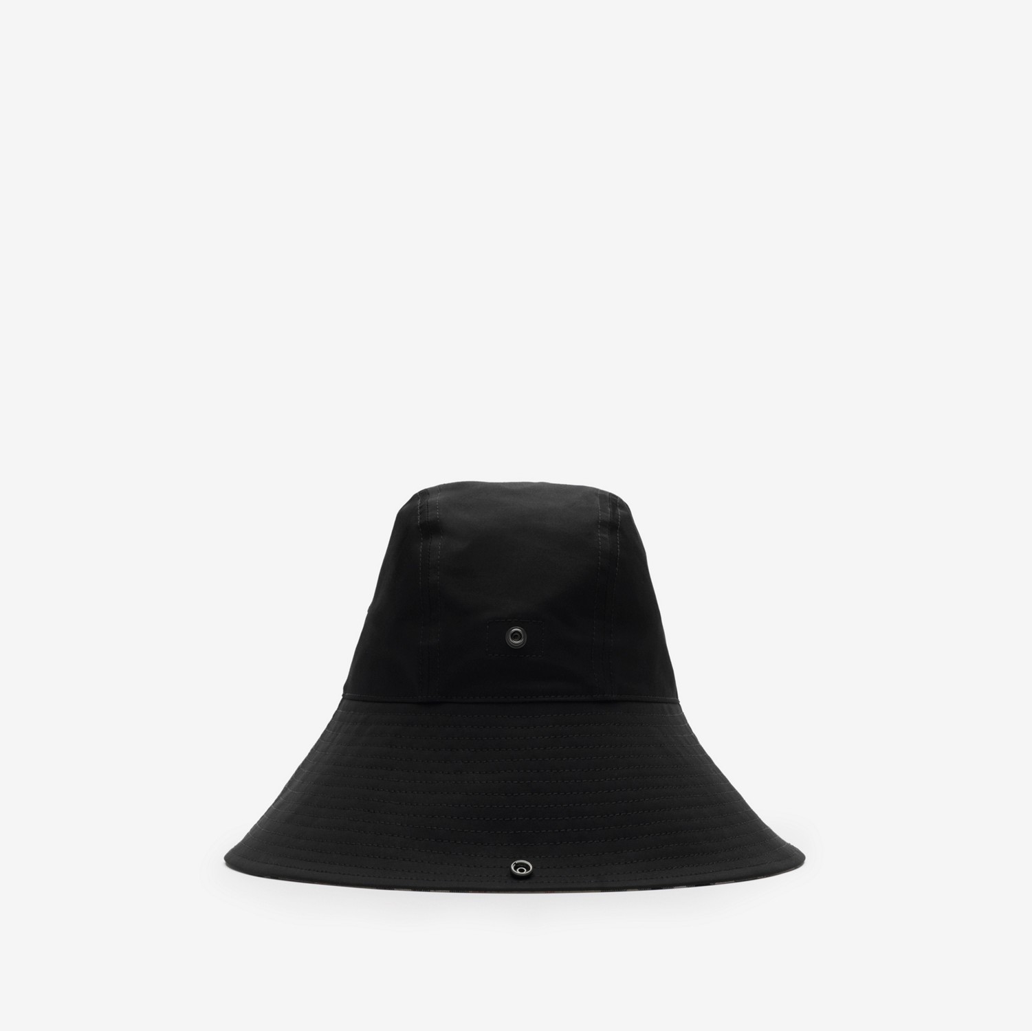 Check Brim Gabardine Hat in Black - Men | Burberry® Official Check Brim Gabardine Hat in Black - Men | Burberry® Official