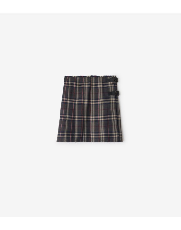 Check Wool Mini Kilt