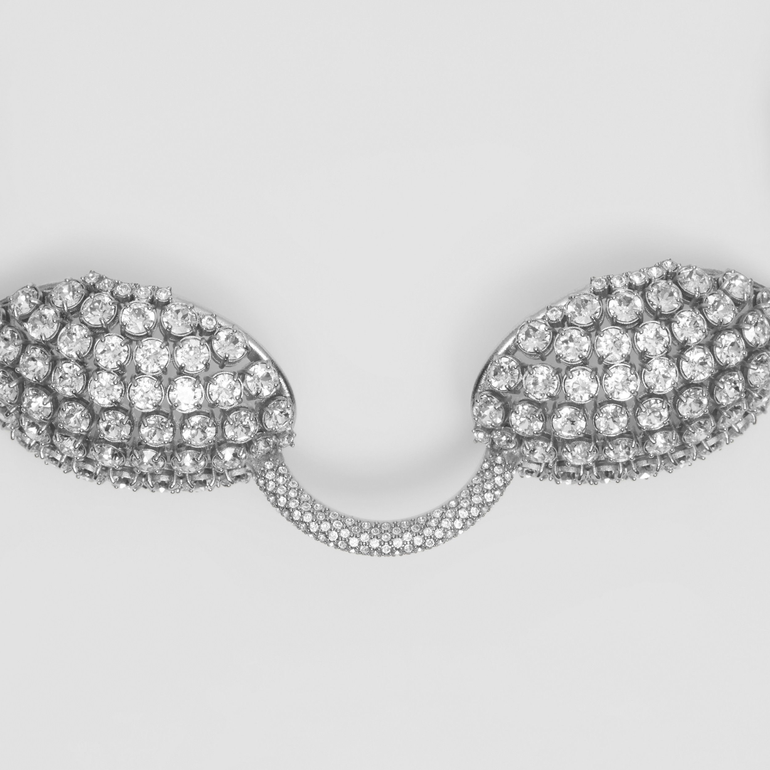 Palladinierte Halskette mit Kristallen (Palladium/kristallfarben) - Damen | Burberry® - 2