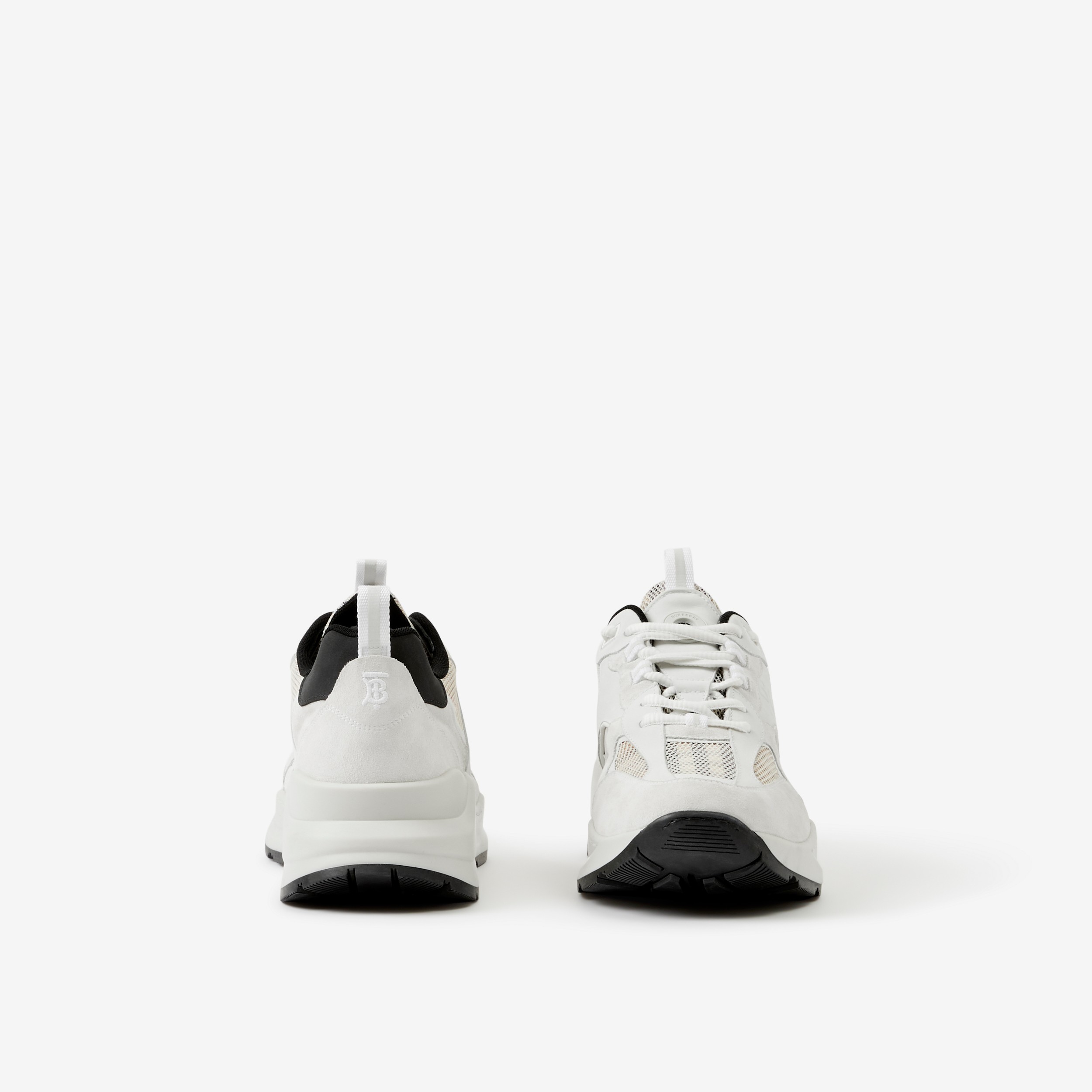 Sneaker aus Vintage Check-Gewebe, Mesh und Veloursleder (Vintage-beige/weiß) - Herren | Burberry® - 4