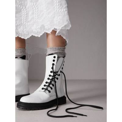 burberry lace up boots