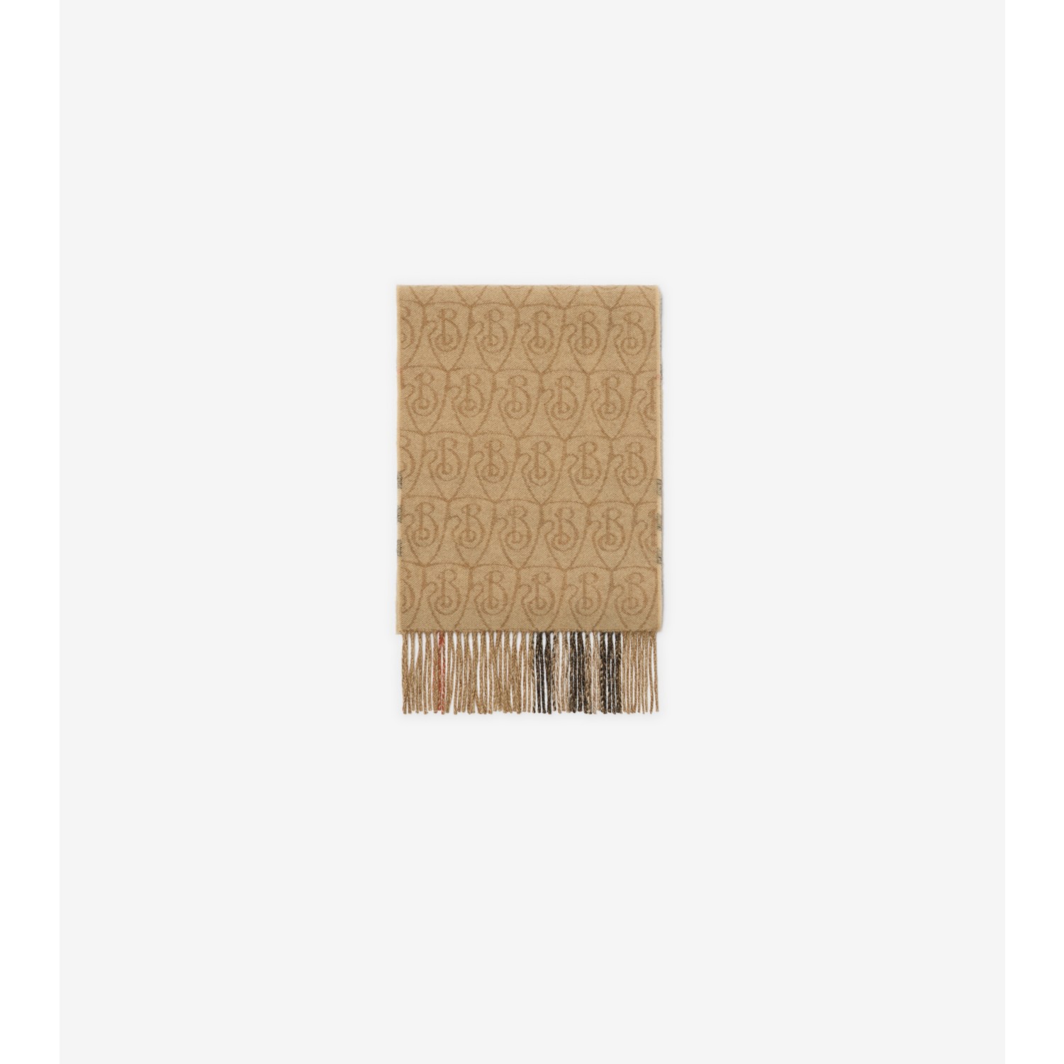 Reversible B Shield Cashmere Scarf