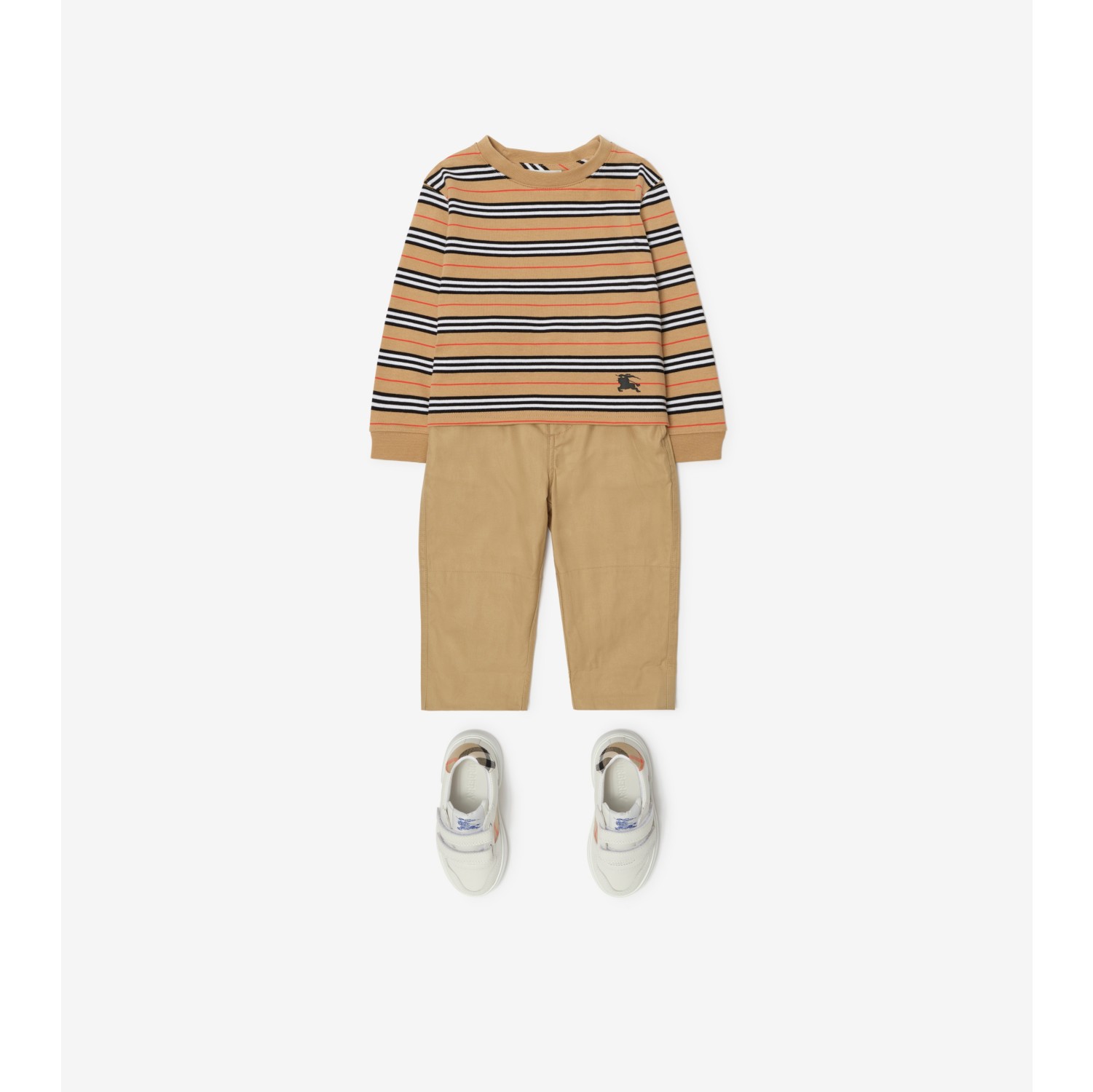 Long-sleeve Icon Stripe Cotton T-shirt