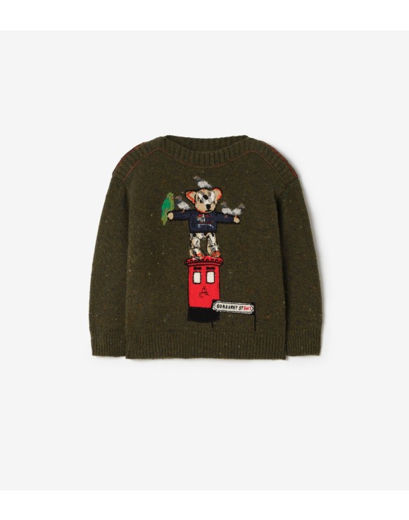 Postbox Bear Wool Cashmere Sweater