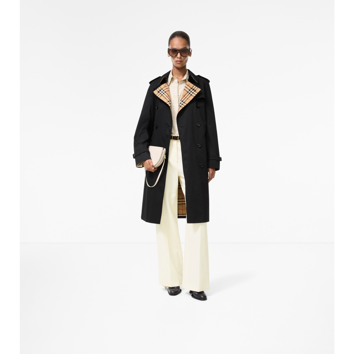 Long Gabardine Lakefield Trench Coat