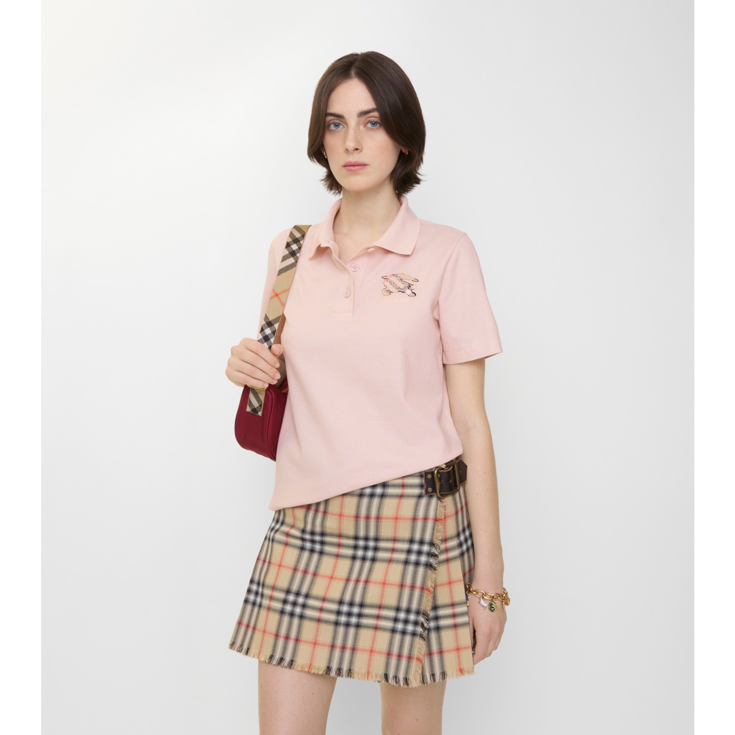 Knight Check Cotton Polo Shirt