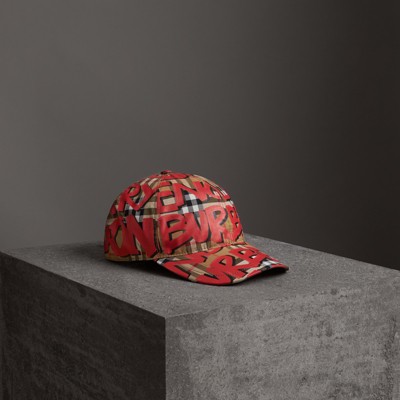 burberry print hat