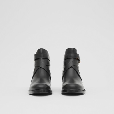 black leather ankle boots australia