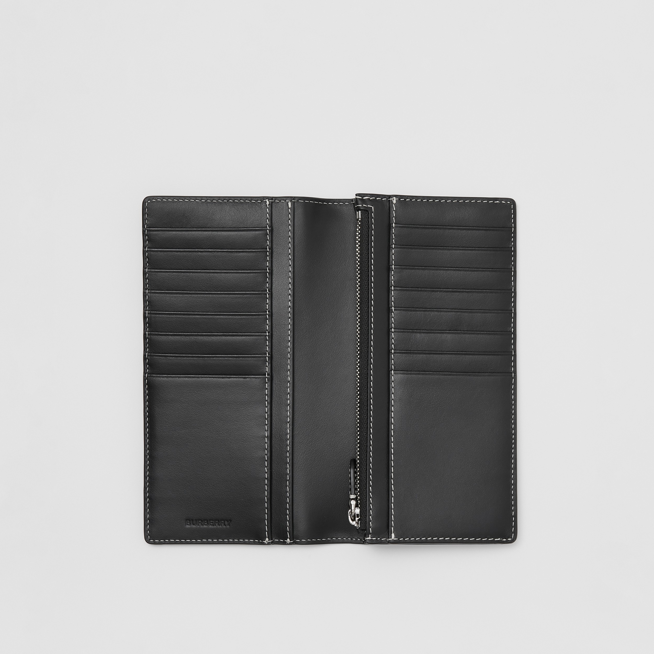 Brieftasche aus Eco-Canvas im Karodesign und Leder (Dunkles Birkenbraun) - Herren | Burberry® - 4