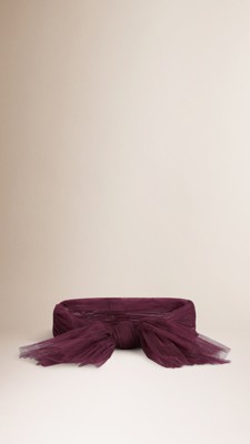 深西洋李子色 蜻蜓装饰腰带 - 图 1