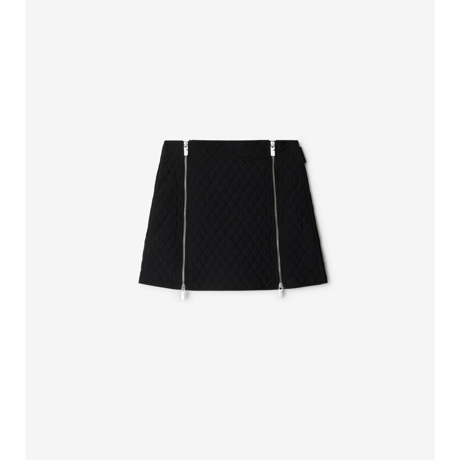 Quilted Nylon Mini Skirt in Black - Women | Burberry® Official