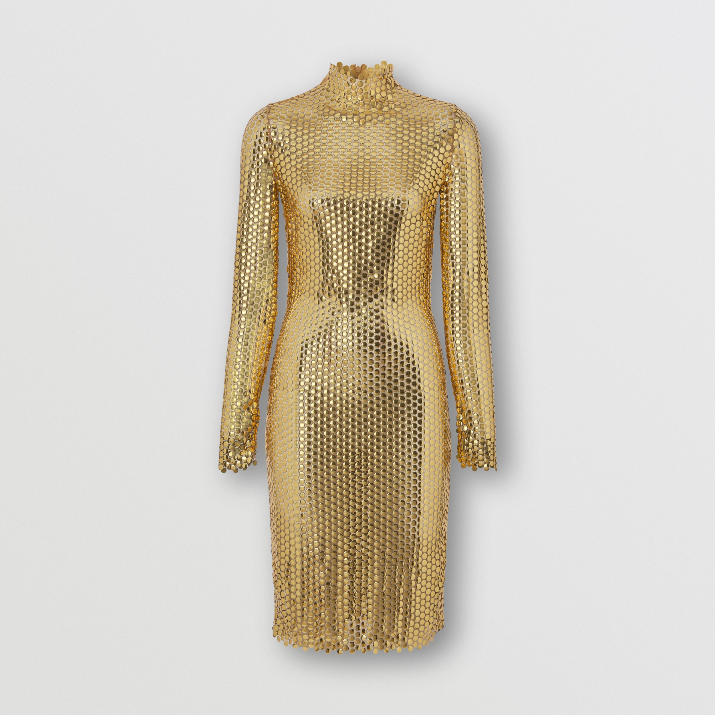 burberry gold dress