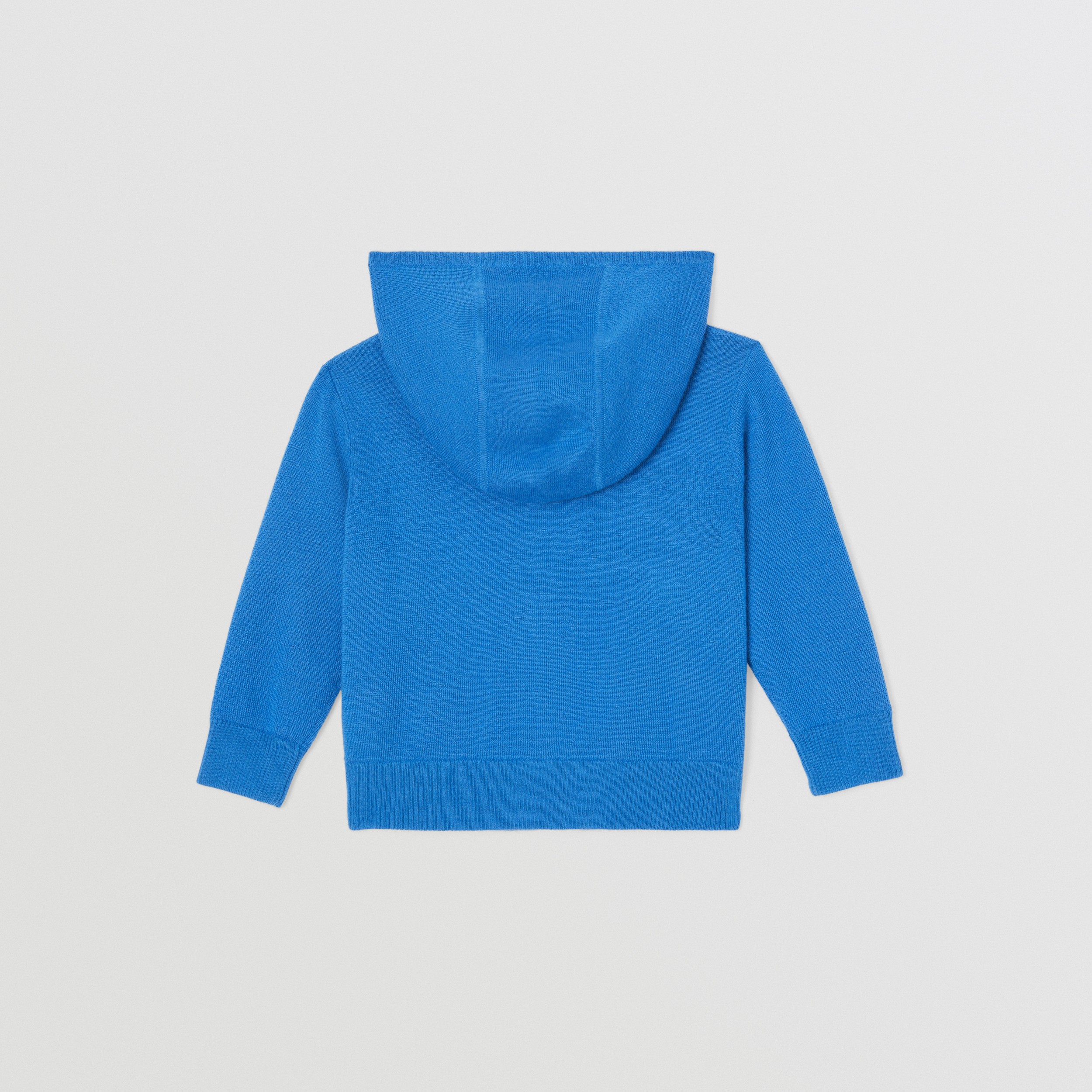 Blusa com capuz de cashmere com Thomas Bear (Azul Lona) - Crianças | Burberry® oficial - 4