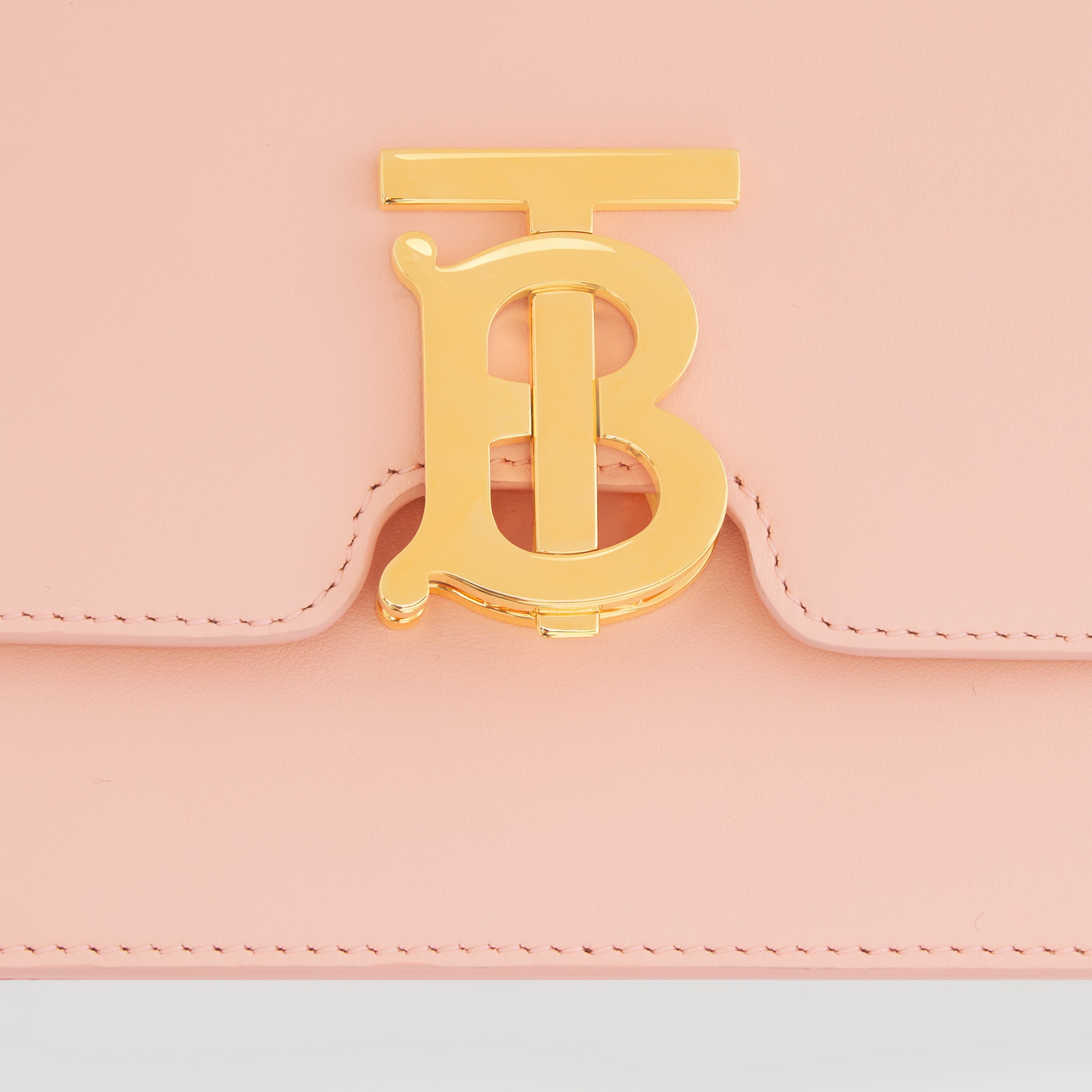 Leather Small TB Bag in Peach Pink - Women | Burberry® Official - 2