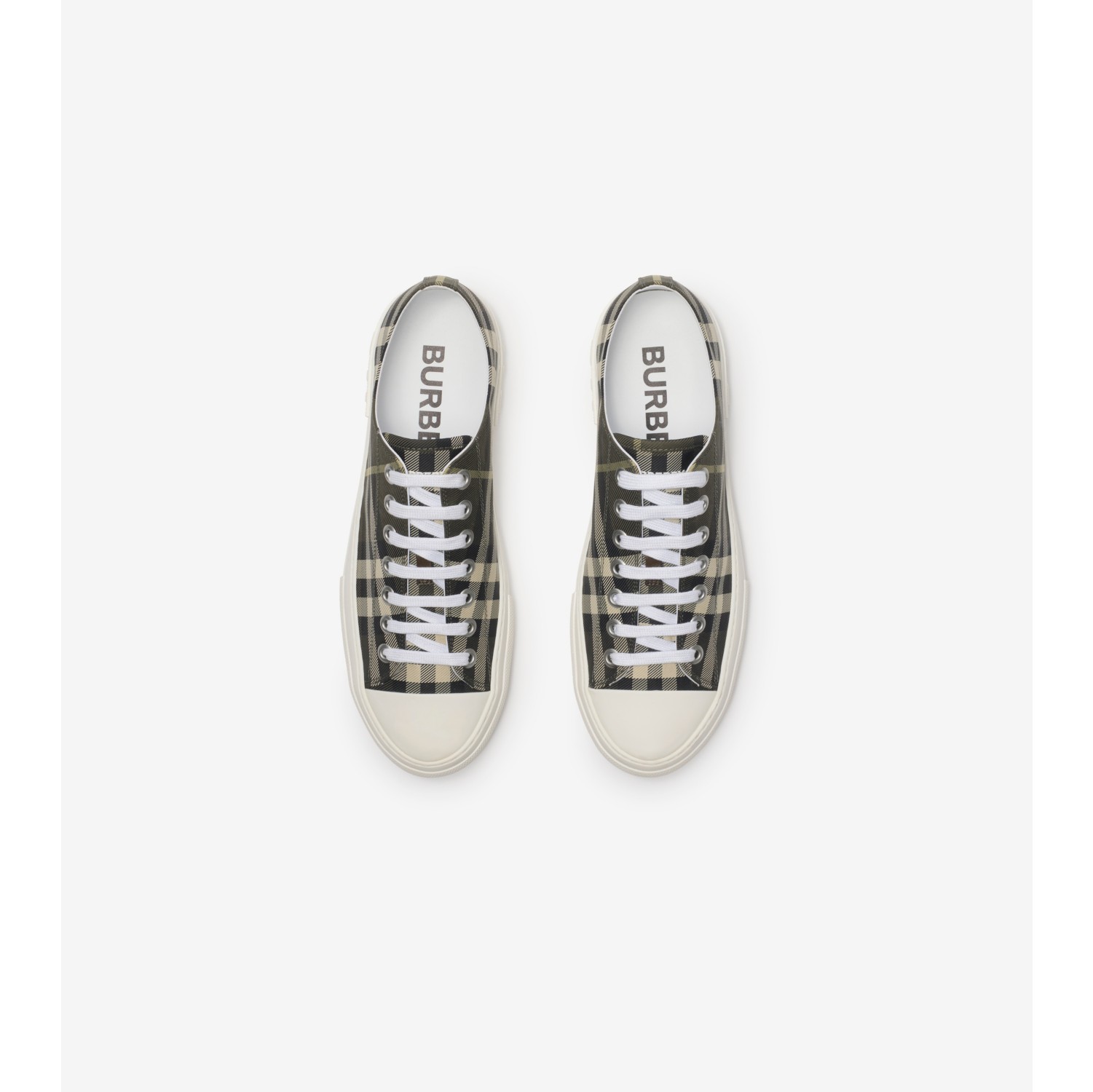 Check Nylon Blend Sneakers