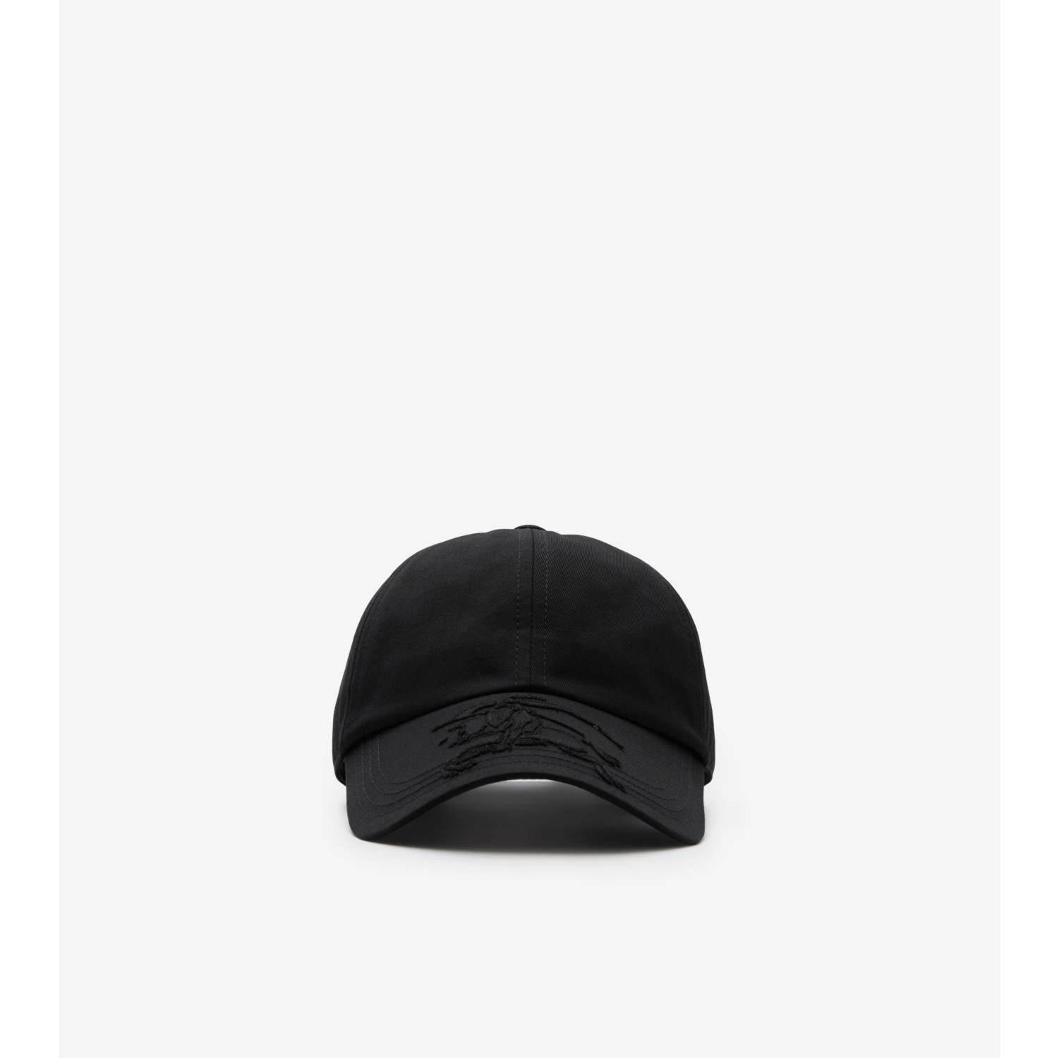 Cotton Blend Baseball Cap in Black - Men | Burberry® Official