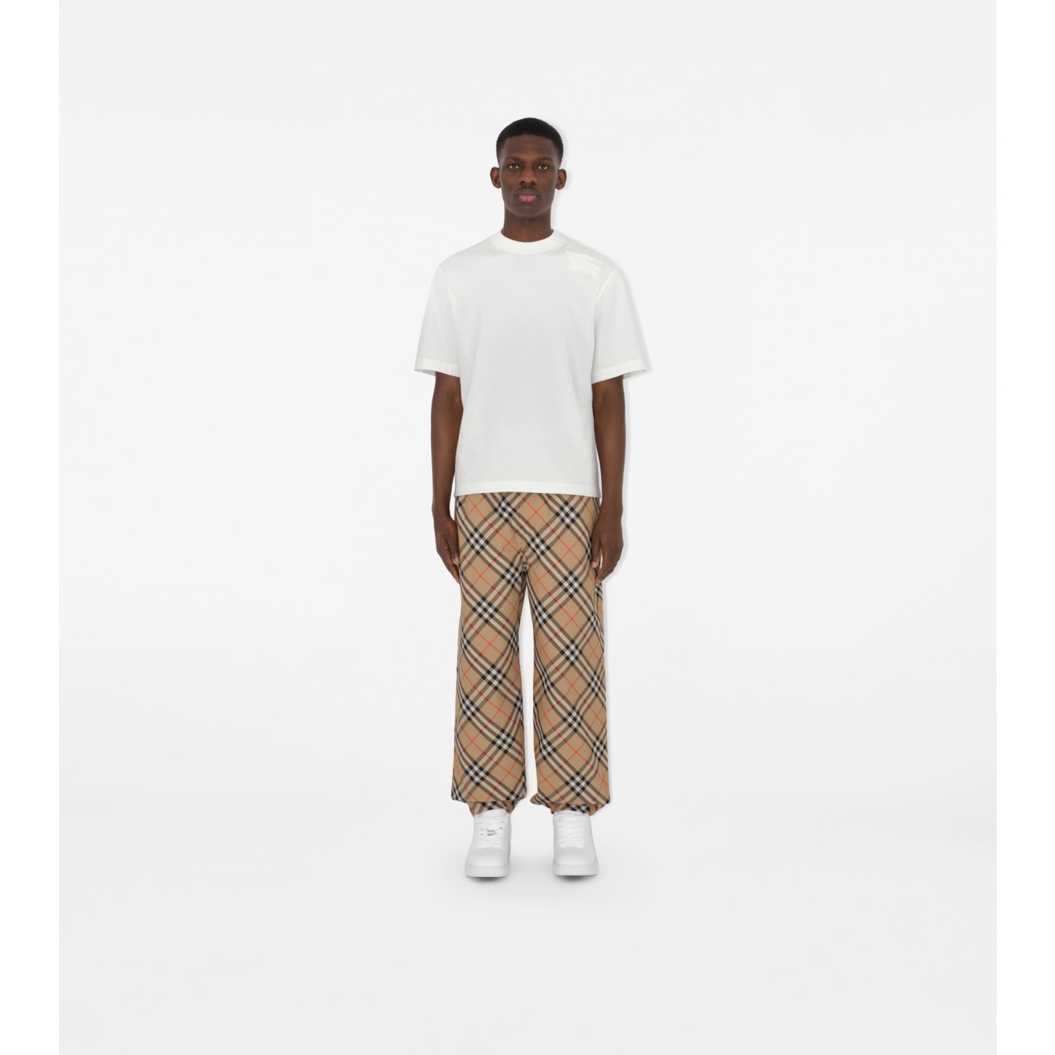 Pantalon en sergé Check