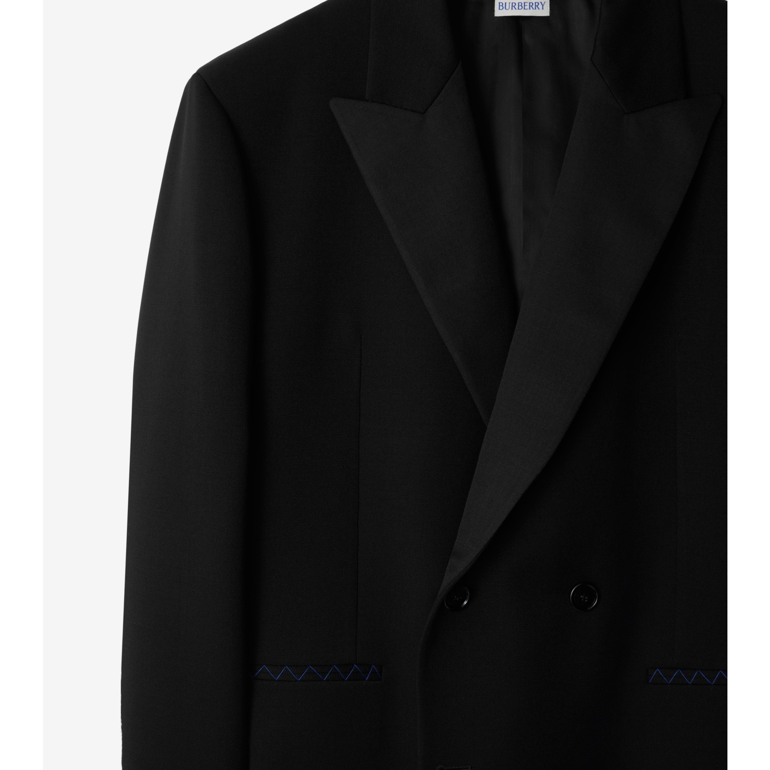Wool Tailored Jacket in Black - Men | Burberry® Official