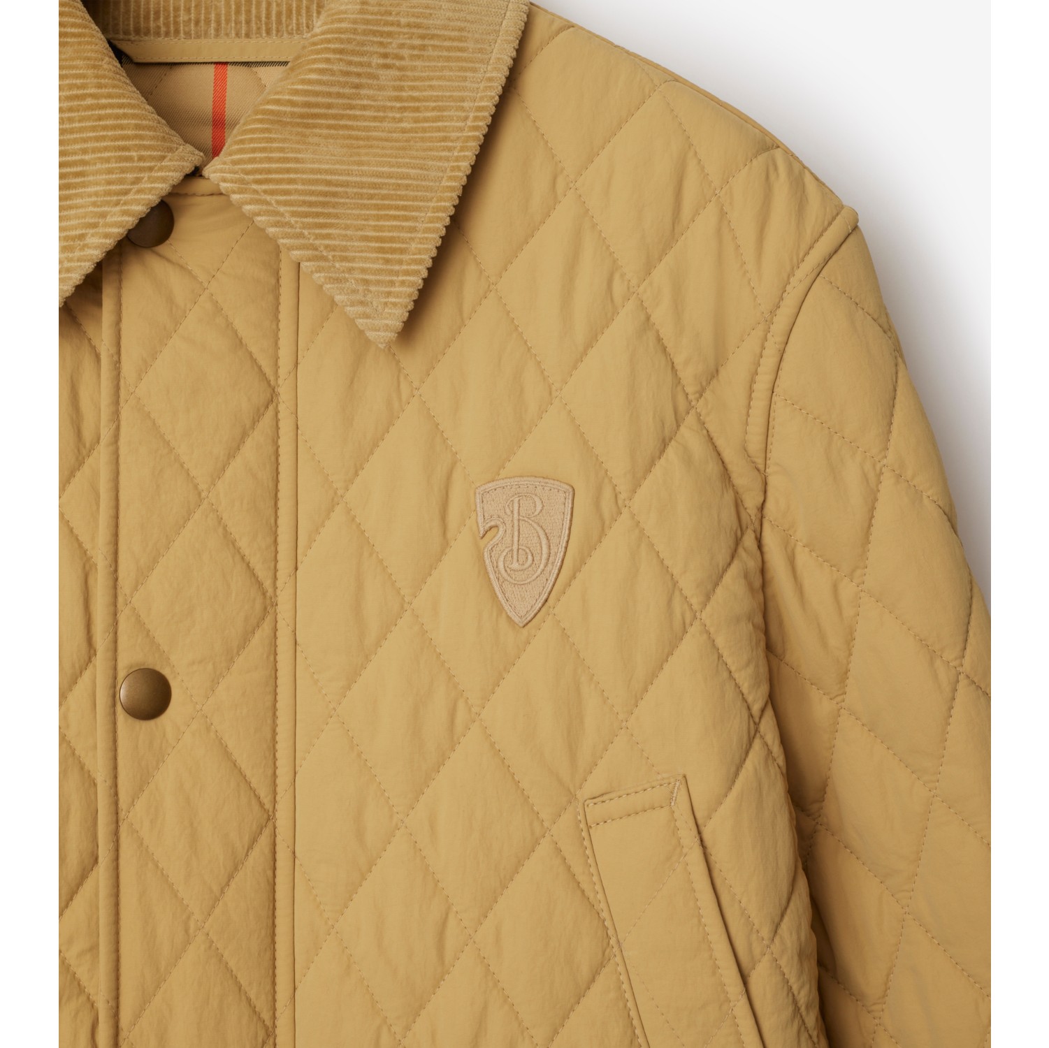 Burberry quilted jacket mens yellow best sale