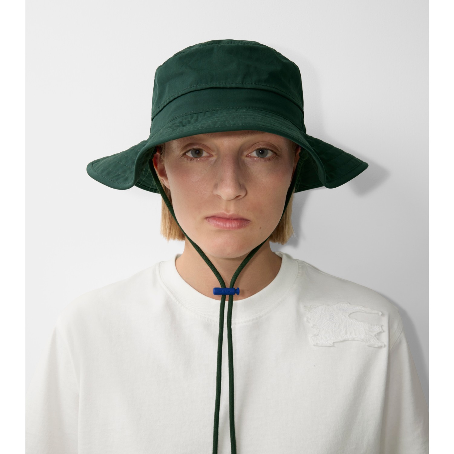 Cotton Sun Hat in Jungle - Men | Burberry® Official