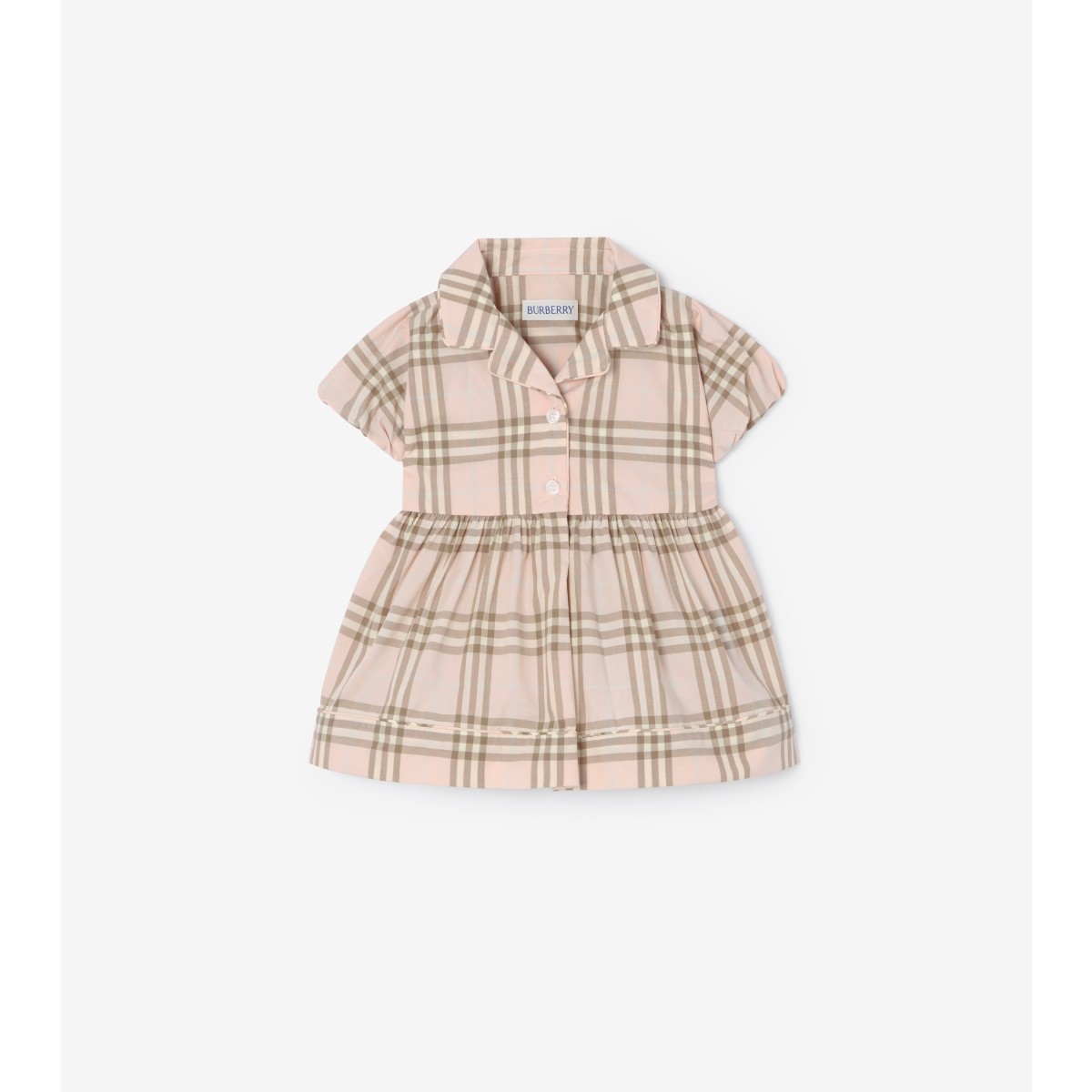  Check Cotton Dress with Bloomers