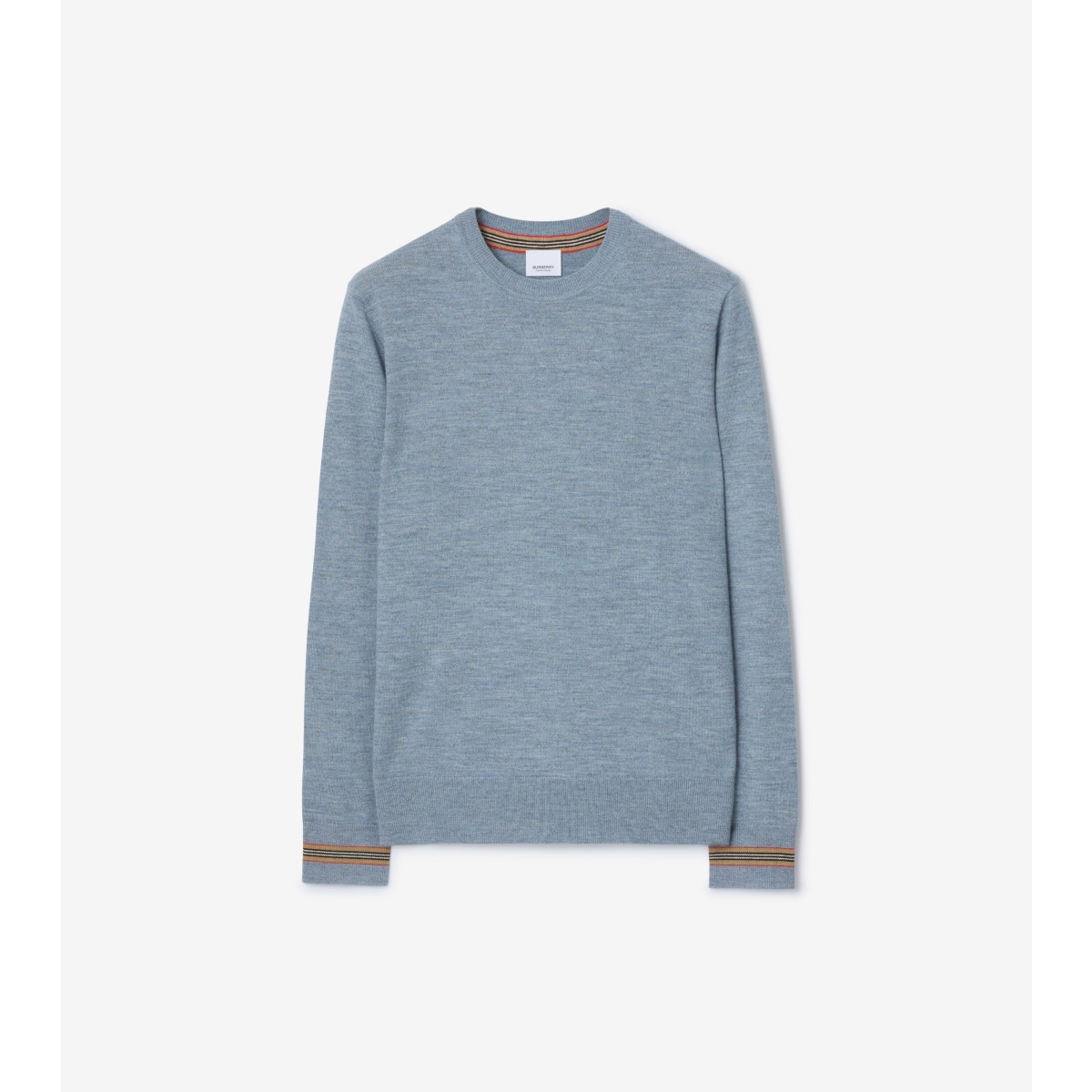 Burberry Wool Sweater In Blue
