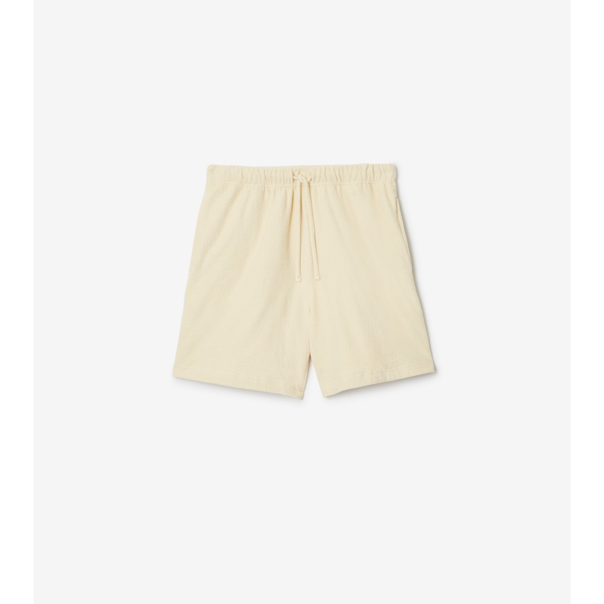 Burberry Cotton Towelling Shorts In Neutral