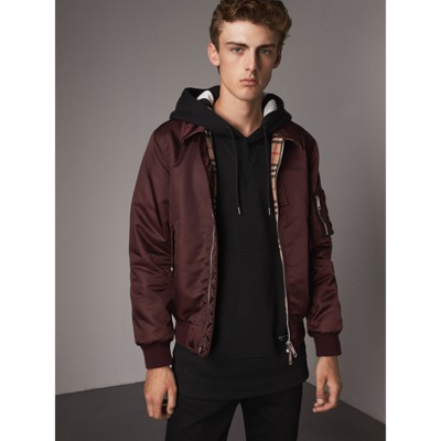 burberry point collar bomber jacket