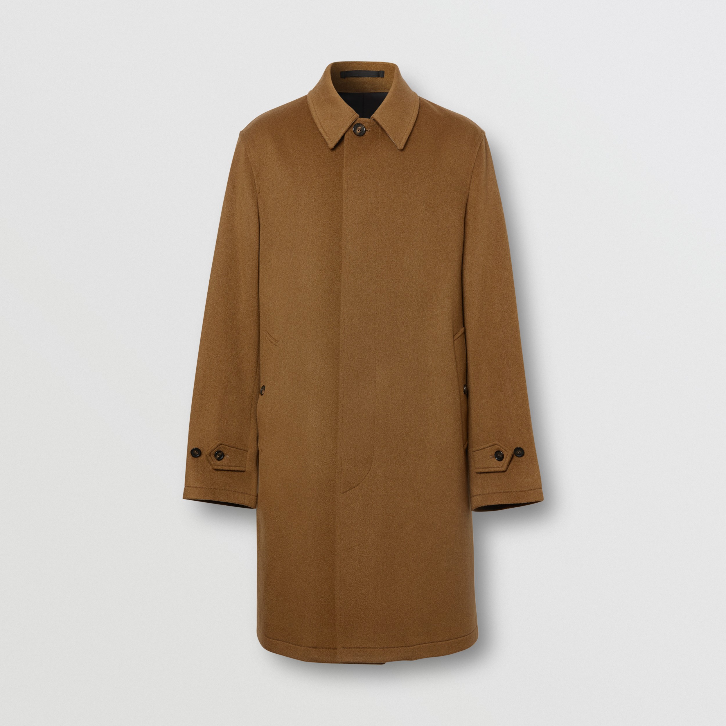 Cashmere Car Coat in Dark Camel - Men | Burberry United Kingdom