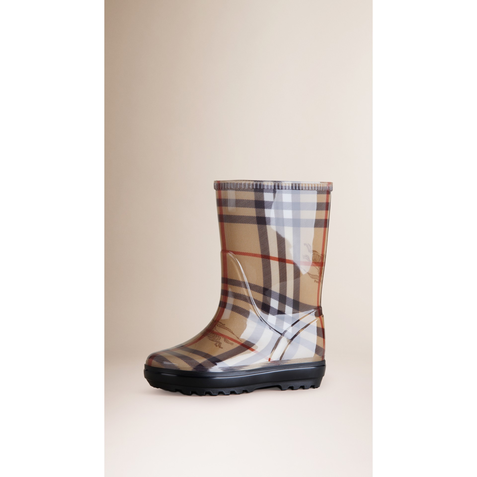 Haymarket Check Rain Boots | Burberry United States
