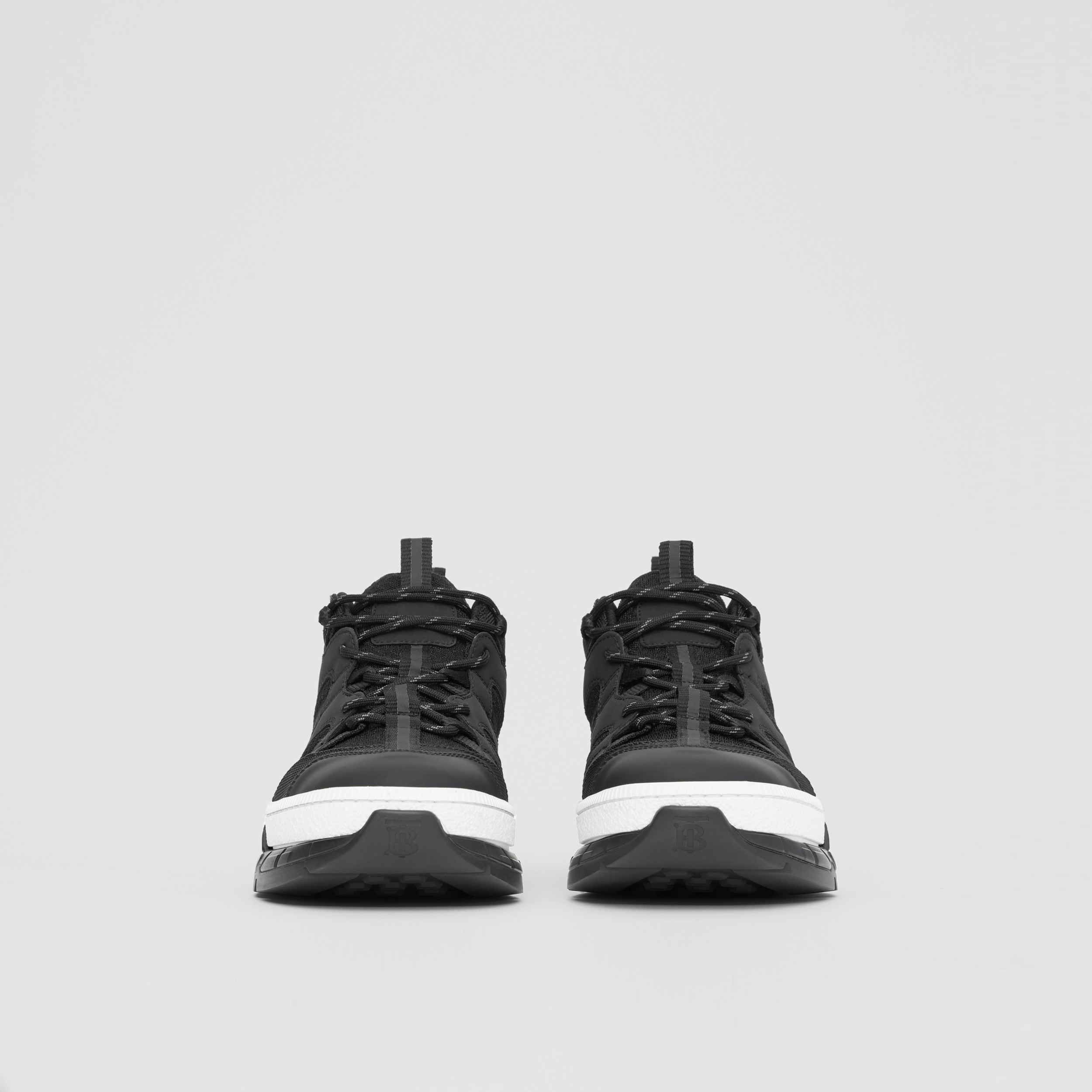 mesh and nubuck union sneakers
