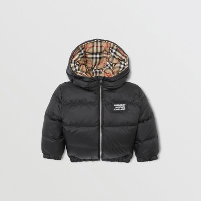 Down-filled Puffer Jacket in Black 