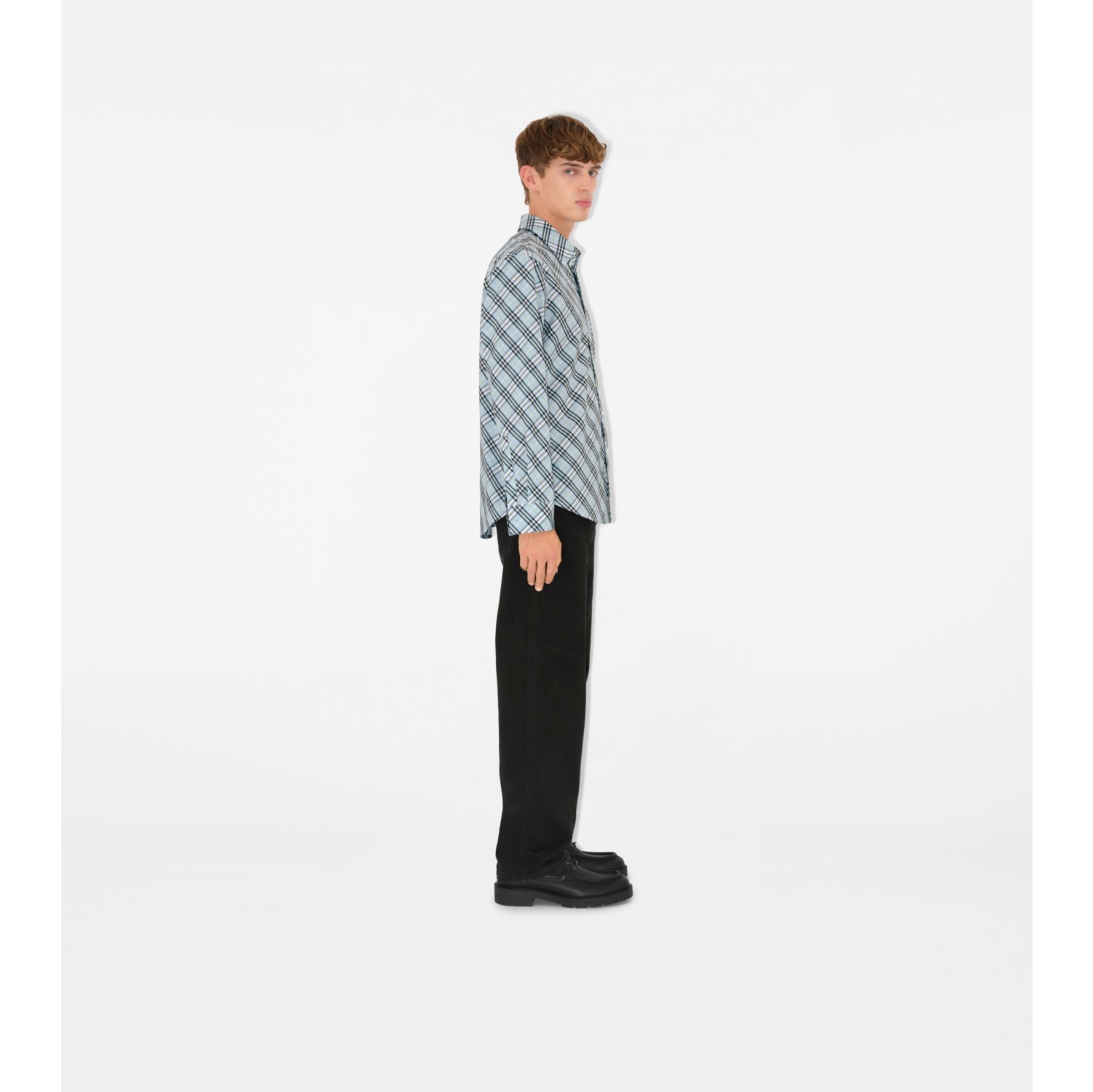 Relaxed Fit Check Cotton Shirt