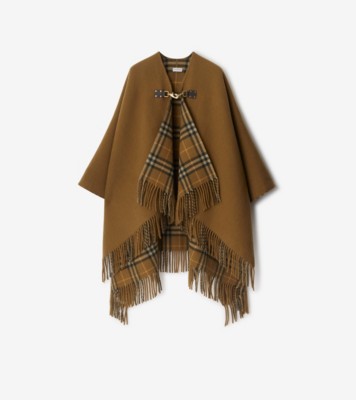 チェック ウールケープ (シュルー) | Burberry®公式サイト