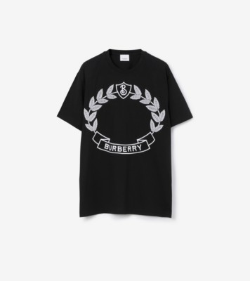 オークリーフクレスト コットンTシャツ (ブラック) - ウィメンズ