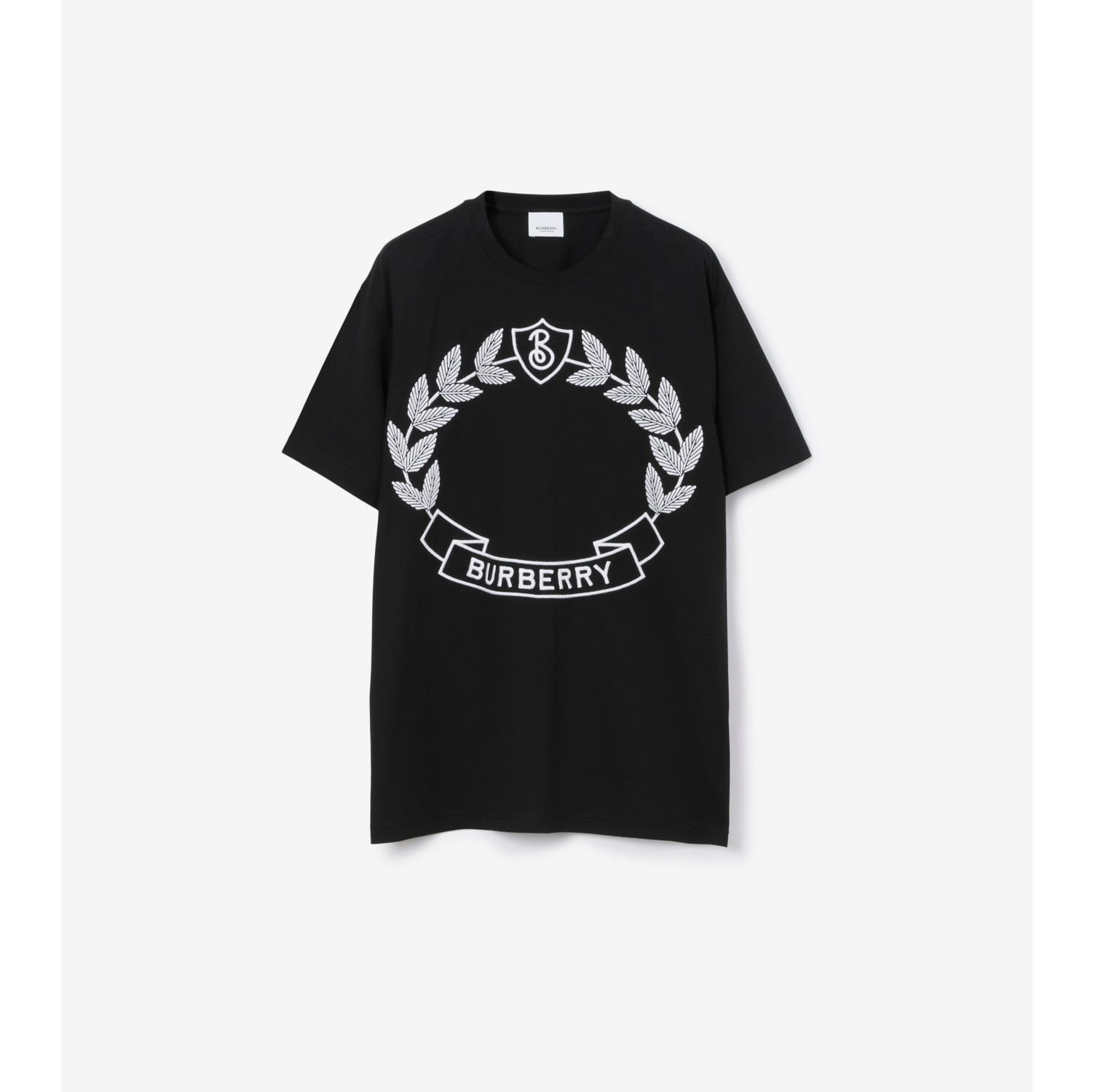 オークリーフクレスト コットンTシャツ (ブラック) - ウィメンズ